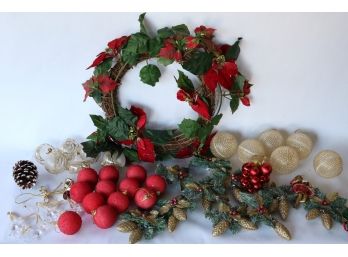 Christmas Ornaments And Wreath