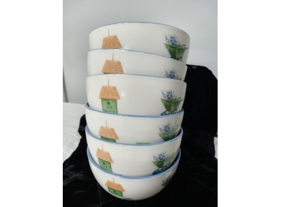 Set Of 6  Cereal Bowl From Pier I New With Tags