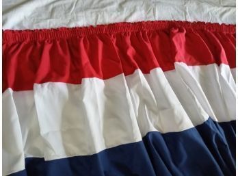 Patriotic Table Skirt   Polycotton