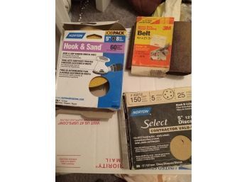 3 BOXES OF SAND PAPER DIFFERENT GRADES NEW