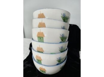 Set Of 6  Cereal Bowl From Pier I New With Tags