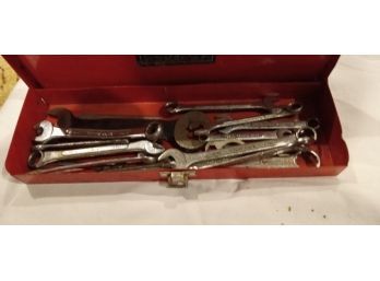 20 Wrenches In A Red Tool Box