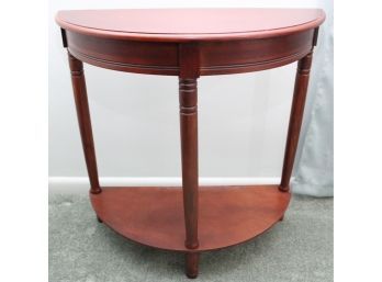 Vintage Half Round Wooden Accent Table