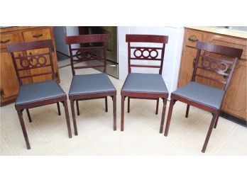 Set Of Four Vintage Folding Chairs