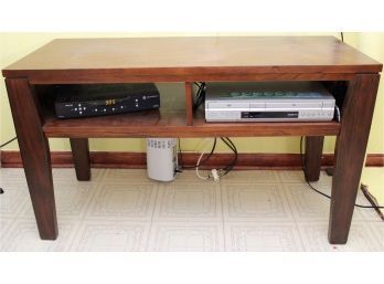 Vintage Wooden Media Table