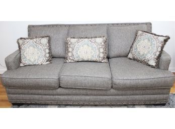 Three Seat Gray Sofa From Bob's Furniture