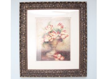 Framed Oil Painting Flower Pot Still Life