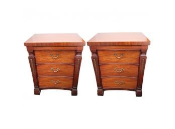 Pair Of Vintage Wooden Night Stands