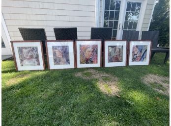 Collection Of 5 Framed Prints