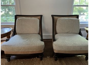 Pair Of Marge Carson Huntington Manor Lounge Chairs