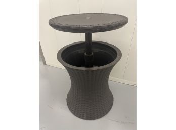 Rattan Rising Cocktail Table Cooler