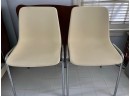 Pair Of Heavy Duty White Plastic Chairs