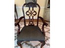 8 Dining Chairs With Upholstered Seats  - All In Immaculate Condition And Comfortable!