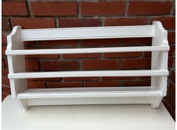 White Wall Rack For Books Or Magazines