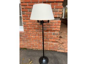 Handsome Black Standing Lamp With Shade