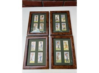Set Of 4 Framed Golf Themed Prints
