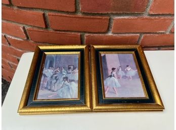 Pair Of Framed Prints Of Ballerinas