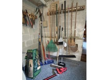 A Whole Lot Of Tools, Hedgetrimmers And Even A Hose!