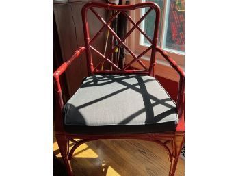 Red Bamboo Chair