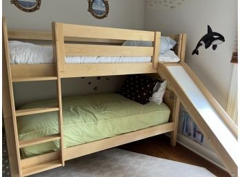 BunkBeds With Slide And A Ladder - Can Use As Twin Beds As Well
