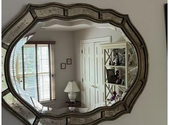 Oval Mirror With Mirrored Edge