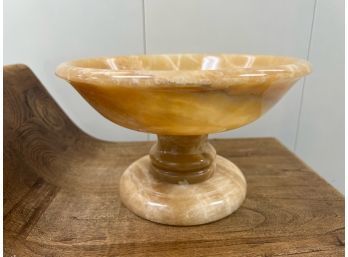 Marble Bowl On A Pedestal