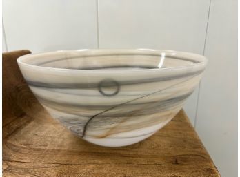 Glass Bowl With Gray