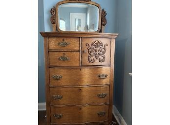 Tall Chest With Mirror