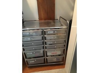 12 Drawer Metal Storage Unit