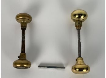 Pair Of Brass Door Knobs