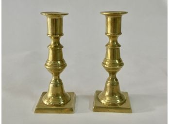 Pair Of Brass Candle Sticks