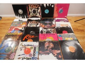 Group Of Vintage Vinyl Records Including Front Page-76