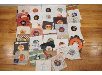 Group Of Vintage 45 RPM Vinyl Records Including Chick Willis-67