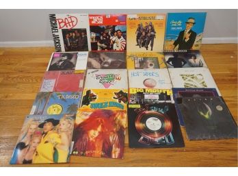 Group Of Vintage Vinyl Records Including New Kids On The Block Hangin Tough-87