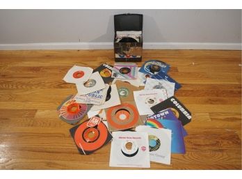 Vintage Group Of 45 RPM Vinyl Records Including Kenny Rogers You Decorated My Life-92