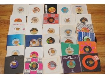 Group Of Vintage 45 RPM Records Including Chicago-42