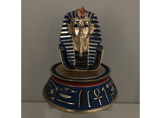 Tesori Porcelain Mask Of Tutankhamun Hand Painted Egyptian Figure