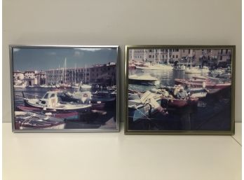 2 Framed Prints Water Scenes In Isola D'Elba Italy