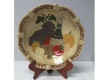 Large Ceramic Pottery Pasta Serving Bowl