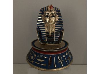 Tesori Porcelain Mask Of Tutankhamun Hand Painted Egyptian Figure