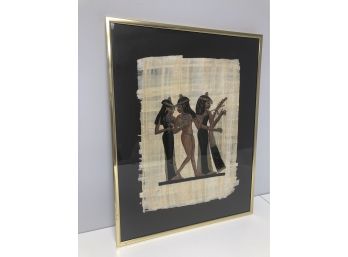 Framed Art On Papyrus '3 Women Musicians' #219