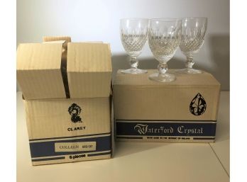 Brand New Waterford Crystal Colleen Set Of 12 Claret Wine Glasses Ireland
