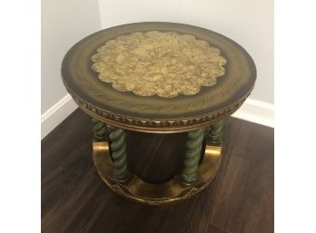 Unique Round Side Occasional Table By Saxony House