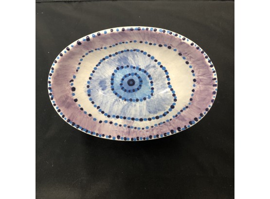 Colorful Pottery Trinket Candy Nut Dish Bowl