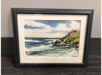 Framed Painting Seashore/coast By Al Seymour 1998