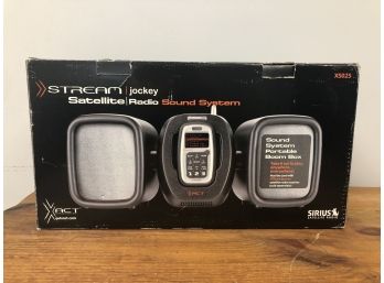 New Sirius Stream Jockey Satellite Radio Sound System Portable Boom Box