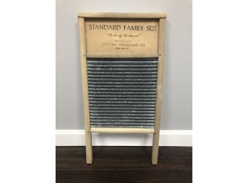 Vintage Carolina Washboard Co Two-In-One Standard Family Size Washboard