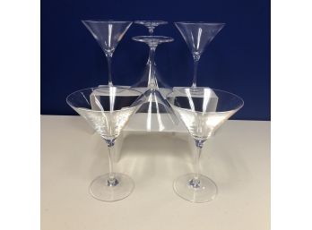 6 Martini Glasses