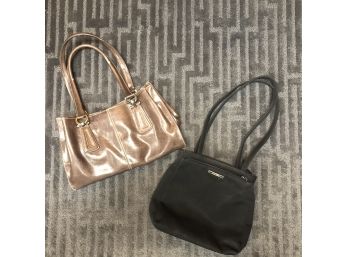 Pair Of Leather Handbags - Liz Claiborne & Nine West