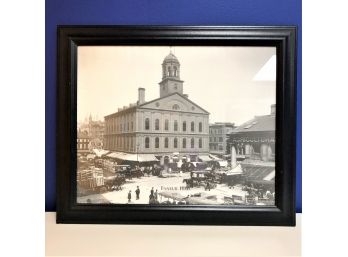Framed Print Faneuil Hall 1890's, Partners In Success Boston